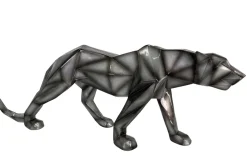 Objets Décoration·Figurines / Statues|Sculpture moderne panthère gris anthracite 68 cm