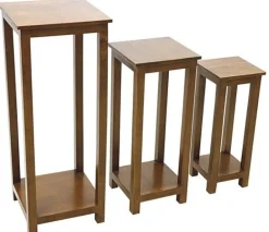 Tradition Sellettes En Métal|Sellette bois gigogne (lot de 3)