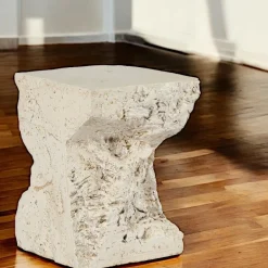 TRINITE Sellettes En Métal|Sellette effet pierre 46 cm