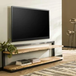 Canada Sellettes En Métal|Support pour plante teck naturel moyen modèle