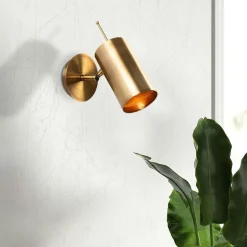 ZURICH Suspensions / Lustres|Suspension blanche contemporaine avec abat-jour doré