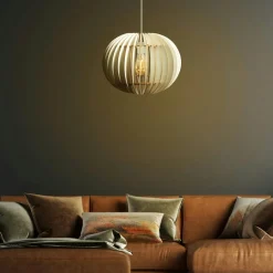 BIEL Suspensions / Lustres|Suspension blanche design - forme ronde ø36 cm