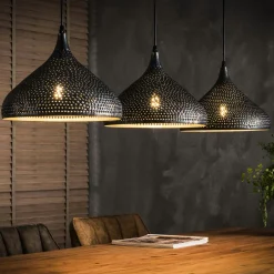 RALF Suspensions / Lustres|Suspension contemporaine ajourée 3 lampes forme bougie