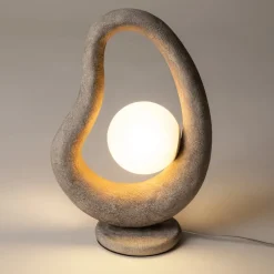 LULING Suspensions / Lustres|Suspension design effet béton gris – globe central 