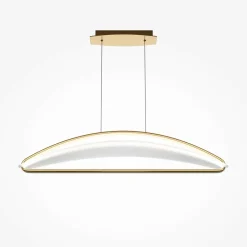 AVA Suspensions / Lustres|Suspension design LED blanc & or - forme soucoupe