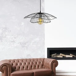 SINOP Suspensions / Lustres|Suspension design métal cuivré filaire forme fleur