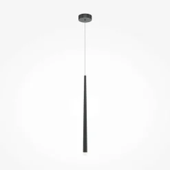 AURORA Suspensions / Lustres|Suspension design noire LED - 3 tiges verticales