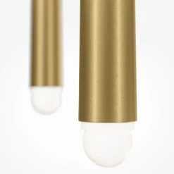 AURORA Suspensions / Lustres|Suspension design noire LED - 3 tiges verticales