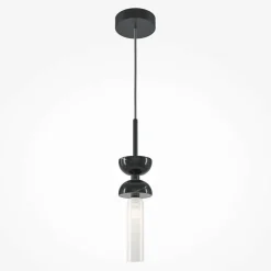ENID Suspensions / Lustres|Suspension design – sablier marbre gris & verre blanc