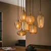 NOVA Suspensions / Lustres|Suspension en verre ambré 7 lampes