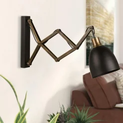 RALF Suspensions / Lustres|Suspension en verre ambré et chromé, 14 abat-jour