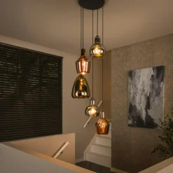 NOVA Suspensions / Lustres|Suspension en verre coloré 6 lampes