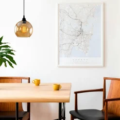 SIVAS Suspensions / Lustres|Suspension en verre doré forme globe Ø20 cm