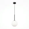 DELTONA Suspensions / Lustres|Suspension globe noire - verre dépoli 20 cm