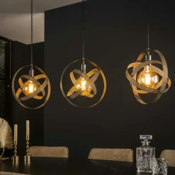 RALF Suspensions / Lustres|Lampes À Poser·Lampe Style Industriel|Suspension industrielle 3 globes en métal percé