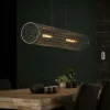 RALF Suspensions / Lustres|Suspension industrielle cylindre grillagé 2 lampes