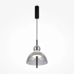 NORA Suspensions / Lustres|Suspension LED moderne - verre gris silhouette ronde