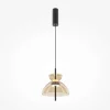 NORA Suspensions / Lustres|Suspension LED moderne - verre ambré silhouette cloche