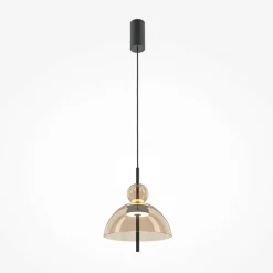 NORA Suspensions / Lustres|Suspension LED moderne - verre ambré silhouette ronde