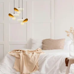 ZURICH Suspensions / Lustres|Suspension moderne beige - abat-jour triple