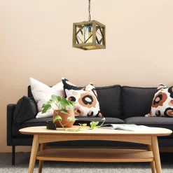 ZURICH Suspensions / Lustres|Suspension moderne en tissu - abat-jour bicolore