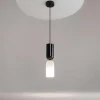 WINDER Suspensions / Lustres|Suspension noire & blanche en verre - forme sablier