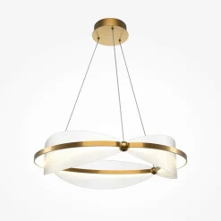 AVA Suspensions / Lustres|Suspension salon LED blanc & or - balance design