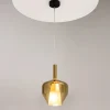 LODI Suspensions / Lustres|Suspension verre doré design – abat-jour double
