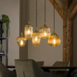 NOVA Suspensions / Lustres|Suspension vintage multiple 5 lampes