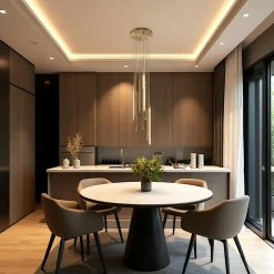 SALEM Suspensions / Lustres|Suspension design LED – cascade de 9 lampes noires