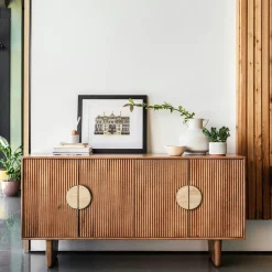 Swing Tables Pied Central|Tables À Manger En Bois|Table à manger 240 cm en teck recyclé massif pied mikado bois