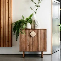 Swing Tables Pied Central|Tables À Manger En Bois|Table à manger 240 cm en teck recyclé massif pied mikado bois