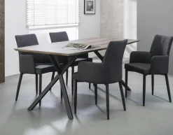 Helsinki Tables À Manger Rectangulaires|Tables À Manger En Bois|Table à manger contemporaine effet chêne antique 190 cm