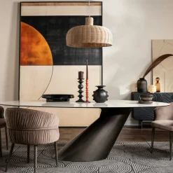 GIULIA Tables À Manger En Céramique|Table à manger design en céramique blanche 240 cm