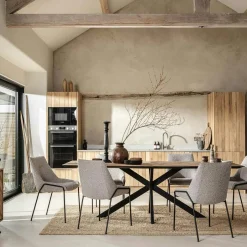 MANADO Tables À Manger En Bois|Tables À Manger Rectangulaires|Table à manger en bois de teck recyclé 240 cm