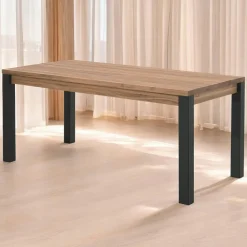 FERSCOTT 2 Tables À Manger Rectangulaires|Tables À Manger En Chêne|Table à manger en chêne huilé 150 cm