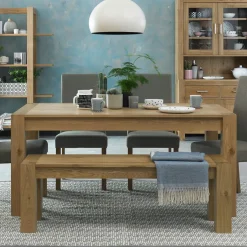 ALTA Univers Déco·Design Contemporain|Tables À Manger Rectangulaires|Table à manger en verre et bois 180 cm