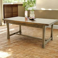 Maori Tables À Manger Extensibles|Tables À Manger En Bois|Table à manger extensible bois massif style colonial 180-260