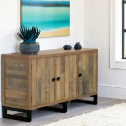 BRISBANE Univers Déco·Maison De Campagne|Univers Déco·Loft Industriel|Table à manger extensible bois recyclé 140-180