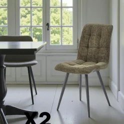 CREEK Tables À Manger En Bois|Tables Pied Central|Table à manger moderne en bois de manguier avec pied central 215 cm