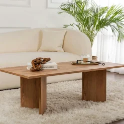 MARFA Tables À Manger En Bois|Table à manger ovale effet travertin pieds en V 200 cm