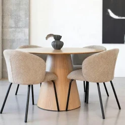 LISBONNE Tables À Manger En Bois|Table à manger ovale en bois clair 160 cm