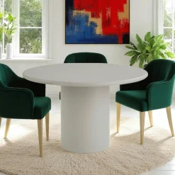 ALBERTA Tables À Manger En Bois|Table à manger ovale sable 220 cm - design minimaliste, pieds obliques