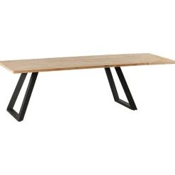 KORKAI Tables À Manger Rondes|Tables À Manger En Bois|Table à manger ronde bois recyclé motif éventail 120 cm