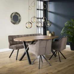 HALIFAX Tables À Manger Rondes|Tables À Manger En Bois|Table à manger ronde en bois D 120 cm