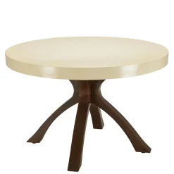 BRASILIA Tables À Manger Rondes|Table à manger ronde plateau béton 120 cm pied métal