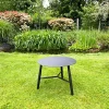 STOCKHOLM Tables Basses De Jardin|Meubles En Aluminium Brafab|Table basse de jardin en aluminium noir Ø 75 cm