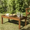 MACAO Tables Basses De Jardin|Table basse de jardin en teck huilé 100 cm