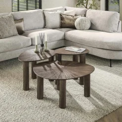 YOGY Tables Basses Design|Table basse en bois de teck forme haricot