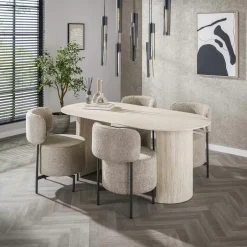 YOGY Tables Basses Design|Tables Basses Gigognes|Table basse gigogne en bois de teck forme organique carrée (lot de 2)